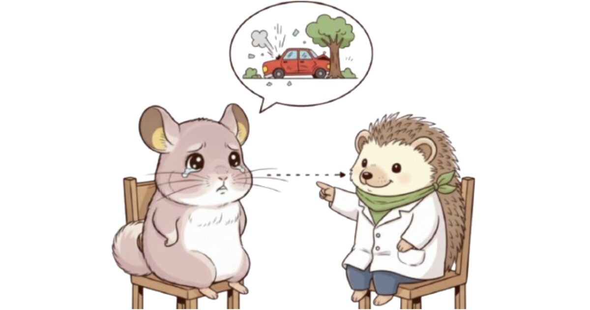 EMDRの治療場面を表したイラスト