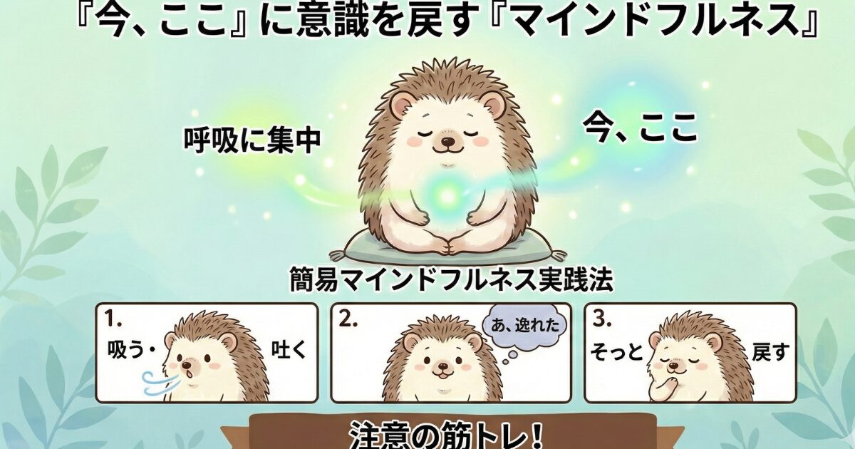 マインドフルネスを表したイラスト