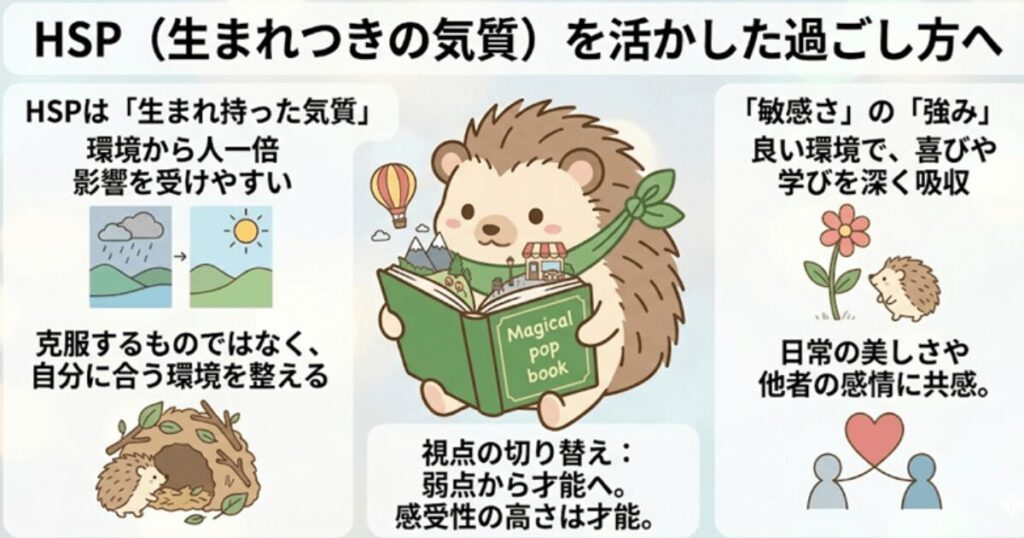HSSは気質であって治療するものではない。自分に合った環境を選ぼう